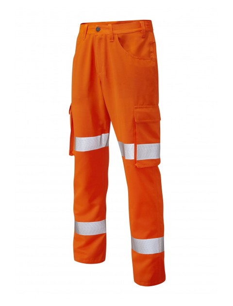 Leo Yelland Lightweight Cargo Trouser Orange - Long High Visibility